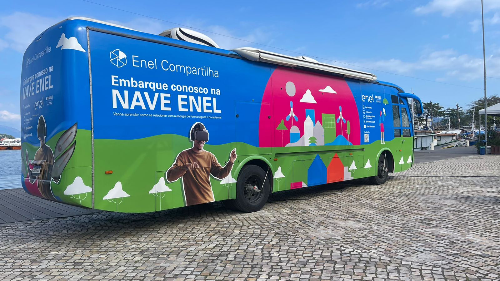 Nave Educativa da Enel leva atividades sobre uso eficiente de